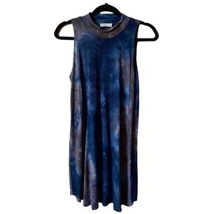 ❤️ GINGER G, women tank dress, tie dye, size L, Navy blue, military gree…
